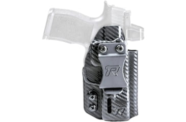 Image of Rounded Druid Kydex OWB/IWB Holster, SIG Sauer P320, Ambidextrous, Black Carbon Fiber, RGDRUIDSIGP320CFAMBI