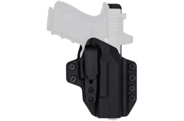 Image of Rounded Tuckable KYDEX Armaloy Hybrid Holster for Glock 42, Left Hand, Black, GLK-G42-BK-LH-STPOLY