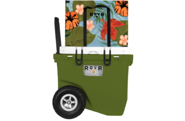 Image of RovR Products RollR 45 Cooler w/ Wagon Bin, Aloha, 854404008830