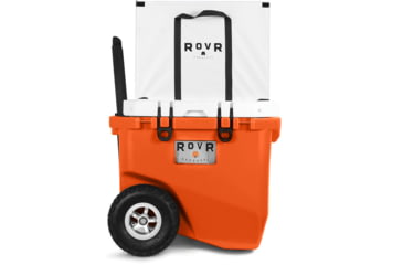 Image of RovR Products RollR 45 Cooler w/ Wagon Bin, Desert, 45 Quart, 45DROLLRWB