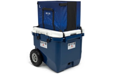 Image of RovR Products RollR 45 Cooler w/ Wagon Bin, Midnight, 852490007331