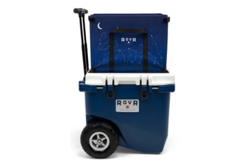 Image of RovR Products RollR 45 Cooler w/ Wagon Bin, Midnight, 852490007331