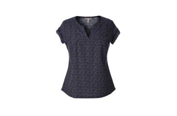 Image of Royal Robbins Cool Mesh Eco Women's Short Sleeve Top, Dp Blue Pt, S 61203-DP BLUE PT-S
