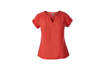 Image of Royal Robbins Cool Mesh Eco Women's Short Sleeve Top, Flame Xd, S 61203-FLAME XD-S