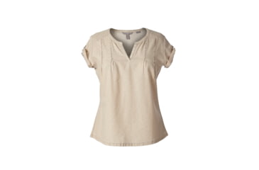 Image of Royal Robbins Cool Mesh Eco Women's Short Sleeve Top, Lt Khaki Pt, S 61203-LT KHAKI PT-S
