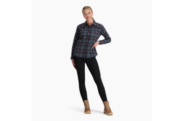 Image of Royal Robbins Lieback Flex Tunic Long Sleeve - Womens, Deep Blue Rush Creek Pld, Large, Y622020466L