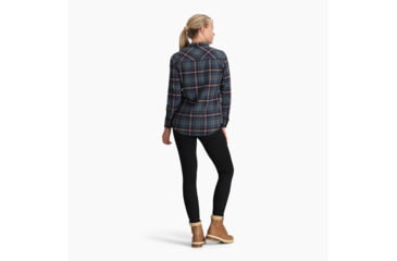 Image of Royal Robbins Lieback Flex Tunic Long Sleeve - Womens, Deep Blue Rush Creek Pld, Large, Y622020466L