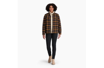 Image of Royal Robbins Snowcap Lined Flannel Long Sleeve - Womens, Pine Grove Pinecrest Pld, Extra Large, Y622021350XL