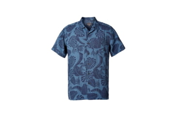 Image of Royal Robbins Throwback Palm Short Sleeve, Blue Stone Pt, XL 71190-BLUE STONE PT-XL