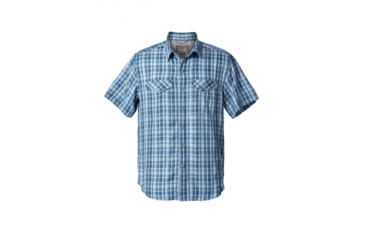 Image of Royal Robbins Ultra Light Mens Short Sleeve Shirt, Bluestone, L, 71189-BLUE STONE-L