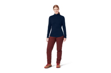 Image of Royal Robbins Vacationer Turtleneck Long Sleeve Shirt - Womens, Naval, Small, Y612023150S