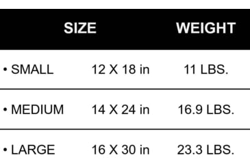 Image of RTS Tactical Level III+ Rifle Special Threats Mini Shield, Black, Large - 16 X 30, RTS-57630-11