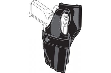 Image of Safariland 0705 Duty Holster, SSIII Low-Ride, Level III Retention - Basket Black, Right Hand 0705-777-181