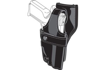 Image of Safariland 0705 Duty Holster, SSIII Low-Ride, Level III Retention - Plain Black, Right Hand 0705-777-161