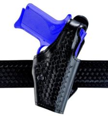 Image of Safariland 2 ''Hi-Ride'', Level I Retention Holster - Basket Black, Right Hand 2-91-81-2R