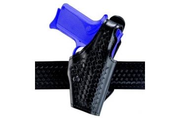 Image of Safariland 2 ''Hi-Ride'', Level I Retention Holster - Hi Gloss Black, Left Hand 2-140-92-2R
