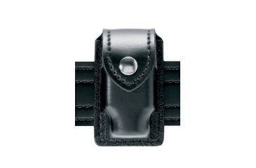 Image of Safariland 307 Weapon Light / EDW Cart. Holder, Taser, STX Plain Black W/ Hidden Snap 307-9-41HS