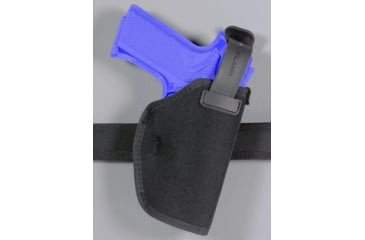 Image of Safariland 4070 ''Hi-Ride'' Thumb Break Holster - Plain Black, Left Hand 4070-10-42