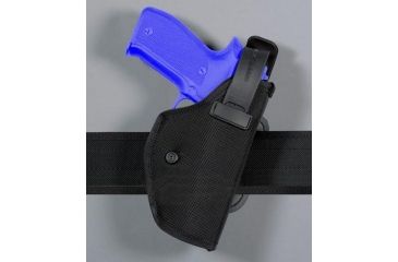 Image of Safariland 4072 Heavy Duty ''Hi-Ride'' Holster - Plain Black, Right Hand 4072-51-41