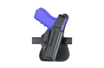 Image of Safariland 518 Paddle Holster w/Thumb Break, S&amp;W J Frame or Similar 2in., Basket Weave Black, Left Hand, 518-01-82