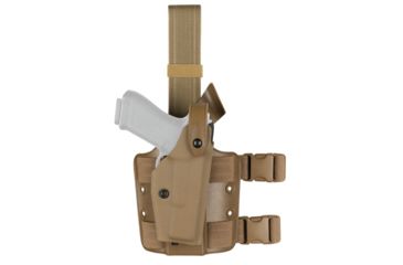 Image of Safariland 6004 SLS Tactical Holster w/Dbl Leg Straps, H&amp;K USP 45, Coyote Brown, Left Hand, 6004-93-762