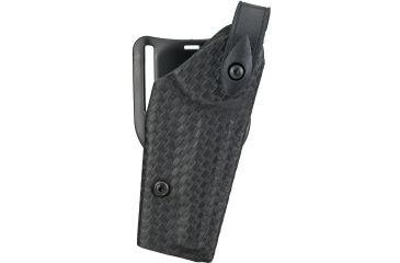 Image of Safariland Model 6280 SLS Mid-Ride Level-II Duty Holster, Glock 20/21, Right Hand, STX Basket Weave Black, 6280-383-481