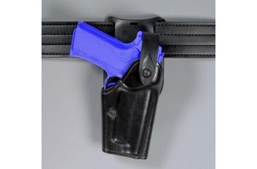 Image of Safariland 6285 1.50'' Belt Drop, Level II Retention Holster - Hi Gloss Black, Left Hand 6285-09-92
