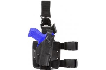 Image of Safariland 6305 ALS Tactical Holster w/ Quick Release Leg Harness - STX FDE Brown, Left Hand 6305-149-552