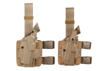 Image of Safariland 6354 ALS Tactical Thigh Holster - STX FDE Brown, Right Hand 6354-91-551, Brown, Flat Dark Earth