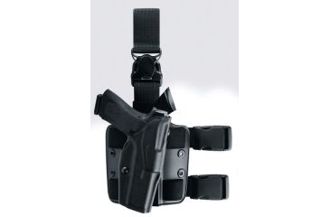Image of Safariland 6355 ALS Tactical Holster w/QR, Walther P99Q With M3, TLR-1, Surefire X200/X300 Lights 4in. Bbl, STX Tactical, Black, RH 6355-3842-131