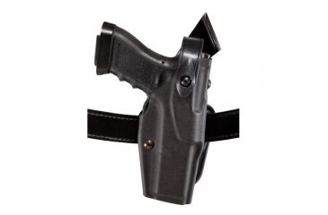Image of Safariland 6367 ALS/SLS Belt Loop Holster w/Hood Guard, Sig SauerP229R DASA, STX Tactical, Black, Right Hand, with Rails, 6367-744-131