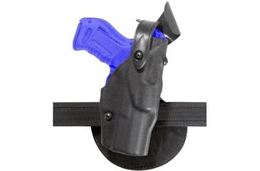 Image of Safariland 6368 ALS Paddle Holster w/ SLS - Plain Black, Right Hand 6368-683-61