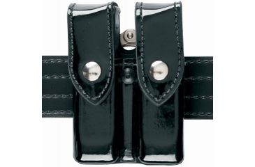 Image of Safariland 72 Mag/Cuff Pouch, Top Flap - Plain Black, Ambidextrous