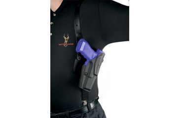 Image of Safariland 1051 ALS Shoulder Holster System - Plain Black, Right Hand 1051-74-61