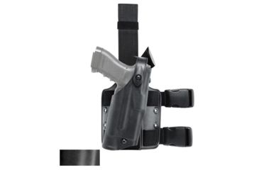 Image of Safariland 2955 Low-Ride 1.5in. Drop, Level-II Retention, Beretta Brigadier D 9mm DA Only, STX Plain Black, Right Hand, 2955-373-61