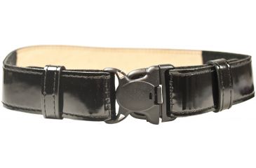Image of Safariland Leather/Laminate Belt W/ 3X Buckle, Contour Fit, 2in. (50mm), Hi Gloss Black, Medium, Width - 2 in. 94243-2-9-50