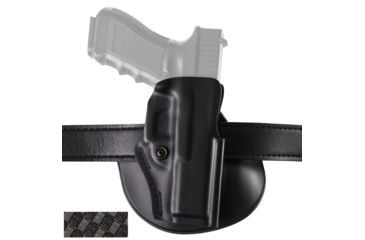 Image of Safariland 5198 Open Top Paddle &amp; Belt Slide Holster w/Detent, Colt Government, STX Basket Weave Black, Right Hand, 5198-53-481