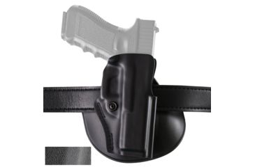 Image of Safariland 5198 Open Top Paddle &amp; Belt Slide Holster w/Detent, S&amp;W M&amp;P 9L 5in. w/o Thumb Safety, STX Tactical Black, Right Hand, 5198-819-131