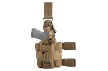 Image of Safariland Model 6005 SLS Drop-Leg Holster, Glock 19/23/32 w/ITI M3 Light, Left Hand, STX Coyote Brown, 6005-2832-762