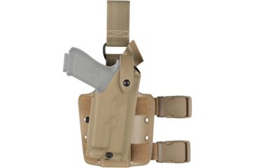 Image of Safariland Model 6304 ALS/SLS Drop-Leg Holster, Glock 19/23/32 w/ITI M3 Light, Right Hand, STX Flat Dark Earth, 6304-2832-551-MS15