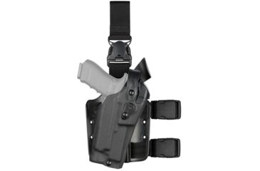 Image of Safariland Model 6305rds Als/sls Tactical Holster W/ Quick-release Leg Strap For Smith &amp; Wesson M&amp;p 2.0 9l W/ Light, Stx Plain - 1327514