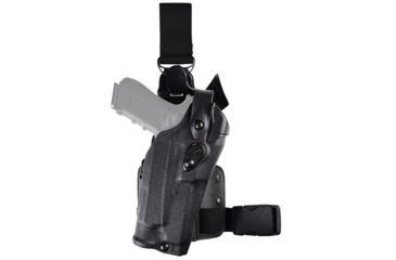 Image of Safariland Model 6305RDS-SP10 ALS/SLS Drop Leg Holster, S&amp;W M&amp;P 9mm/.40 &amp; M&amp;P 2.0 .40 only w/Sure Fire X300, Right Hand, Plain, Single Strap, Flat Dark Earth, 6305RDS-2192-551-SP10