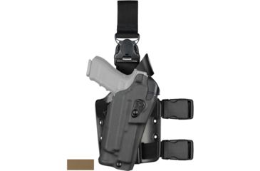 Image of Safariland 6355 ALS Tactical Holster w/Quick Release Springfield Armory XD 9mm .40 .45 w/ITI M3 TLR-1 SF X200/X300 5.0in. STX Flat Dark Earth Left