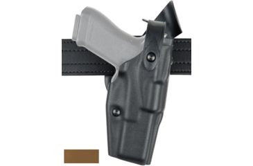 Image of Safariland 6360 ALS/SLS Mid-Ride LVL III Duty Holster, Glock 19 Gen 3/Gen 4, Right, 2.25 in, Tactical Coyote Brown, 6360-283-761