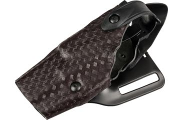 Image of Safariland 6360 ALS/SLS Mid-Ride LVL III Duty Holster, Glock 20/21, Right, 2.25 in, Basket Weave Cordovan, 6360-383-071