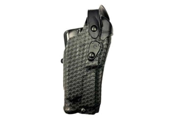 Image of Safariland Model 6360RDS ALS/SLS Mid-Ride Level-III Duty Holster, Smith &amp; Wesson M&amp;P 9/40, SureFire X300U, Right, STX Basket Weave, Black, 6360RDS-2192-481