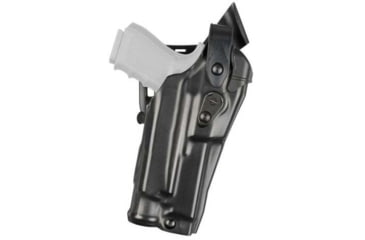 Image of Safariland Model 6360RDS ALS/SLS Mid-Ride Level III Duty Holster, Glock 19/23, SureFire XVL2, Left, Hi Gloss Black, 6360RDS-28329-492