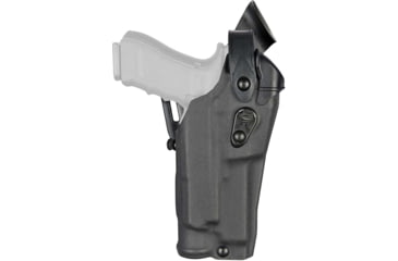 Image of Safariland Model 6360RDS ALS/SLS Mid-Ride Level III Duty Holster, FN 509, SureFire X300U, Left, Plain Black, 6360RDS-2702-412