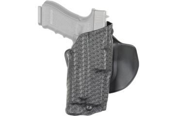 Image of Safariland Model 6378 ALS Paddle/Belt Loop Holster, Glock 17/22/31, Right Hand, STX Basket Weave Black, 6378-83-481-K15