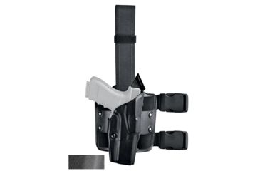 Image of Safariland 6384 ALS OMV Tactical Holster, Walther P99Q with M3, TLR-1, Surefire X200/X300 Lights 4in. Bbl., STX Tactical, Black, Left Hand, 6384-3842-132